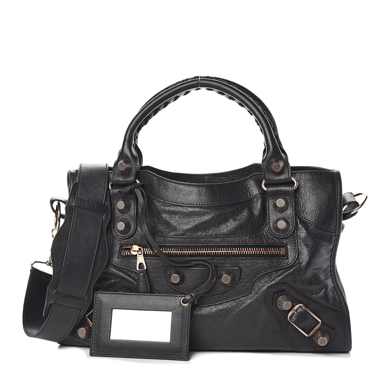 Agneau Giant 21 Rose Gold Hardware City Black