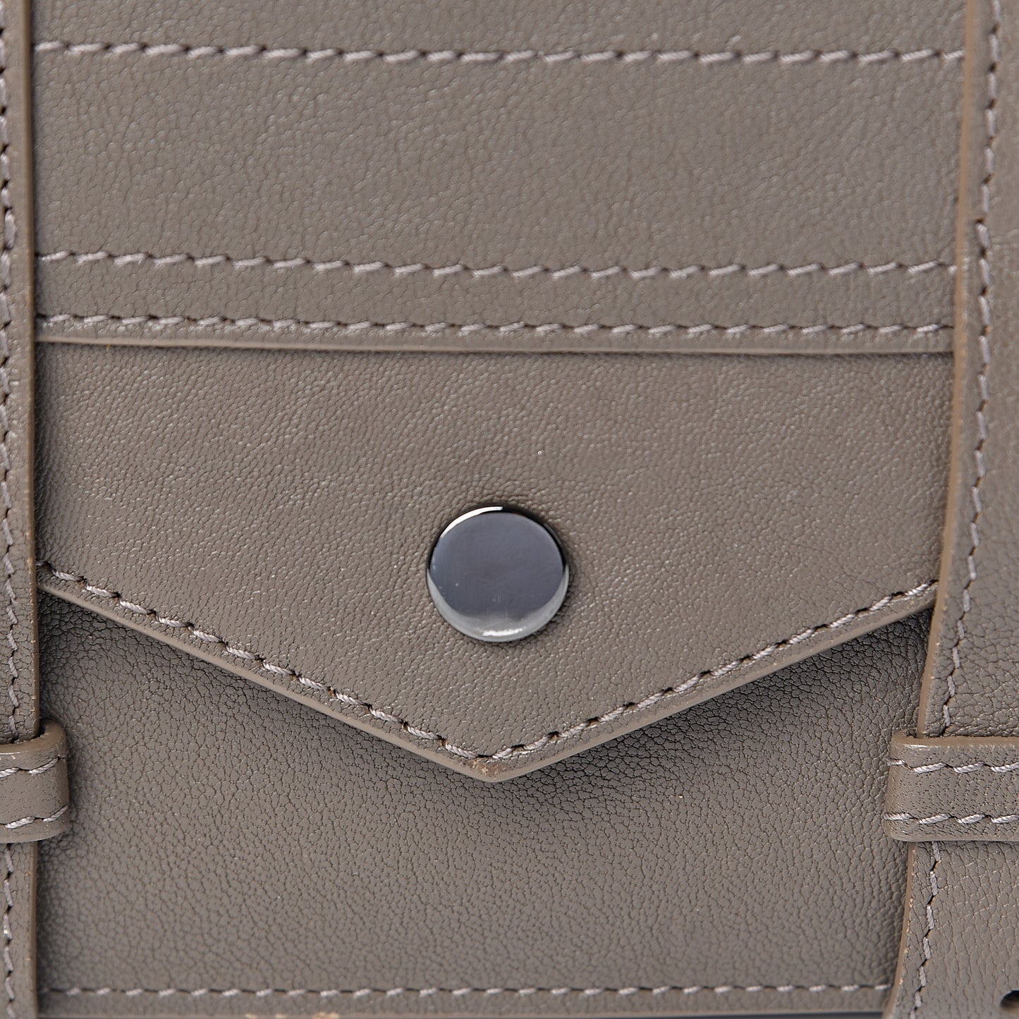 Lambskin PS1 Large Chain Wallet Smoke
