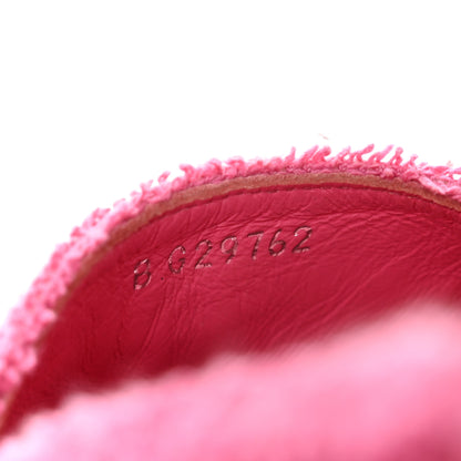 Chanel Fabric Grosgrain CC Espadrilles 38 Dark Pink Black 9 of 10