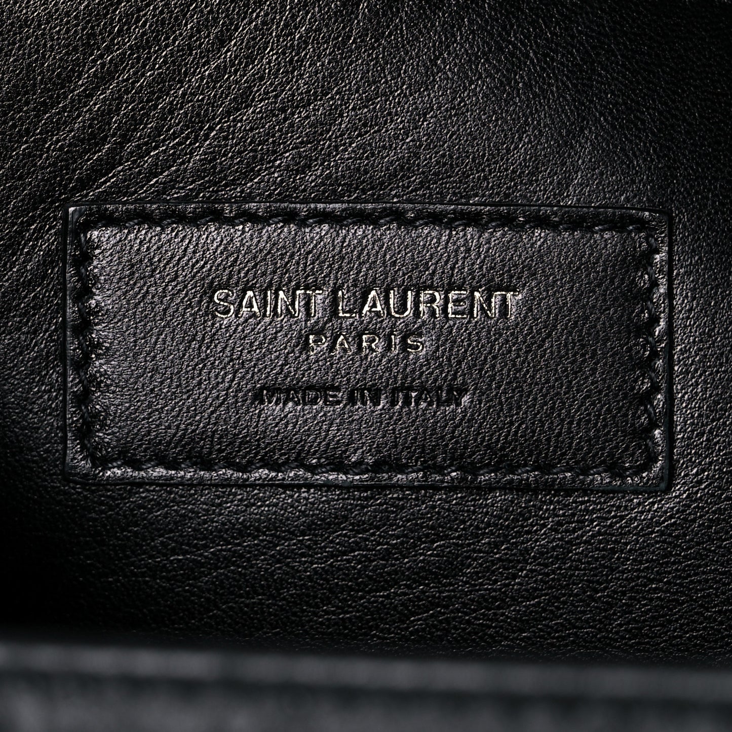 Calfskin Crocodile Embossed Medium West Hollywood Monogram Fold-Over Black