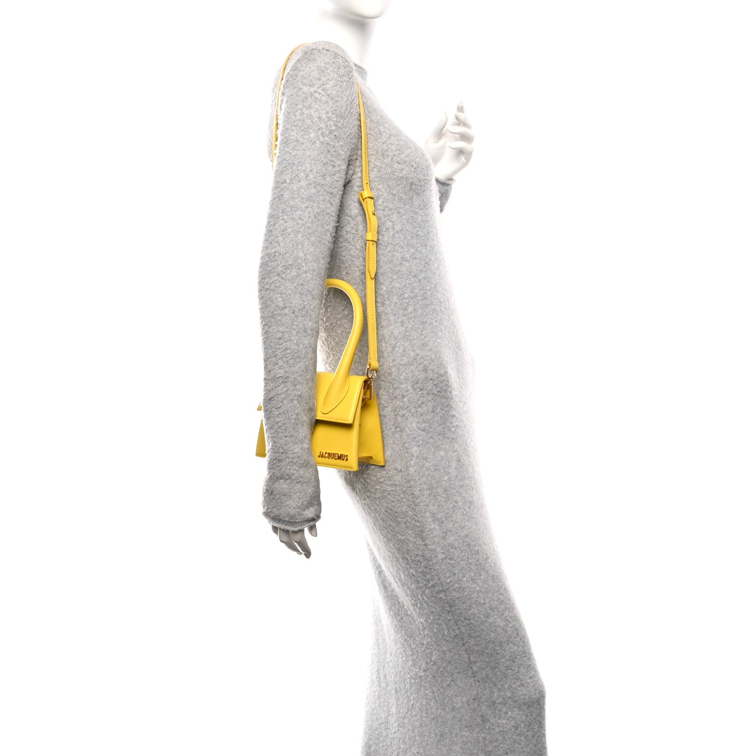 Jacquemus Smooth Calfskin Le Chiquito Moyen Yellow 2 of 9