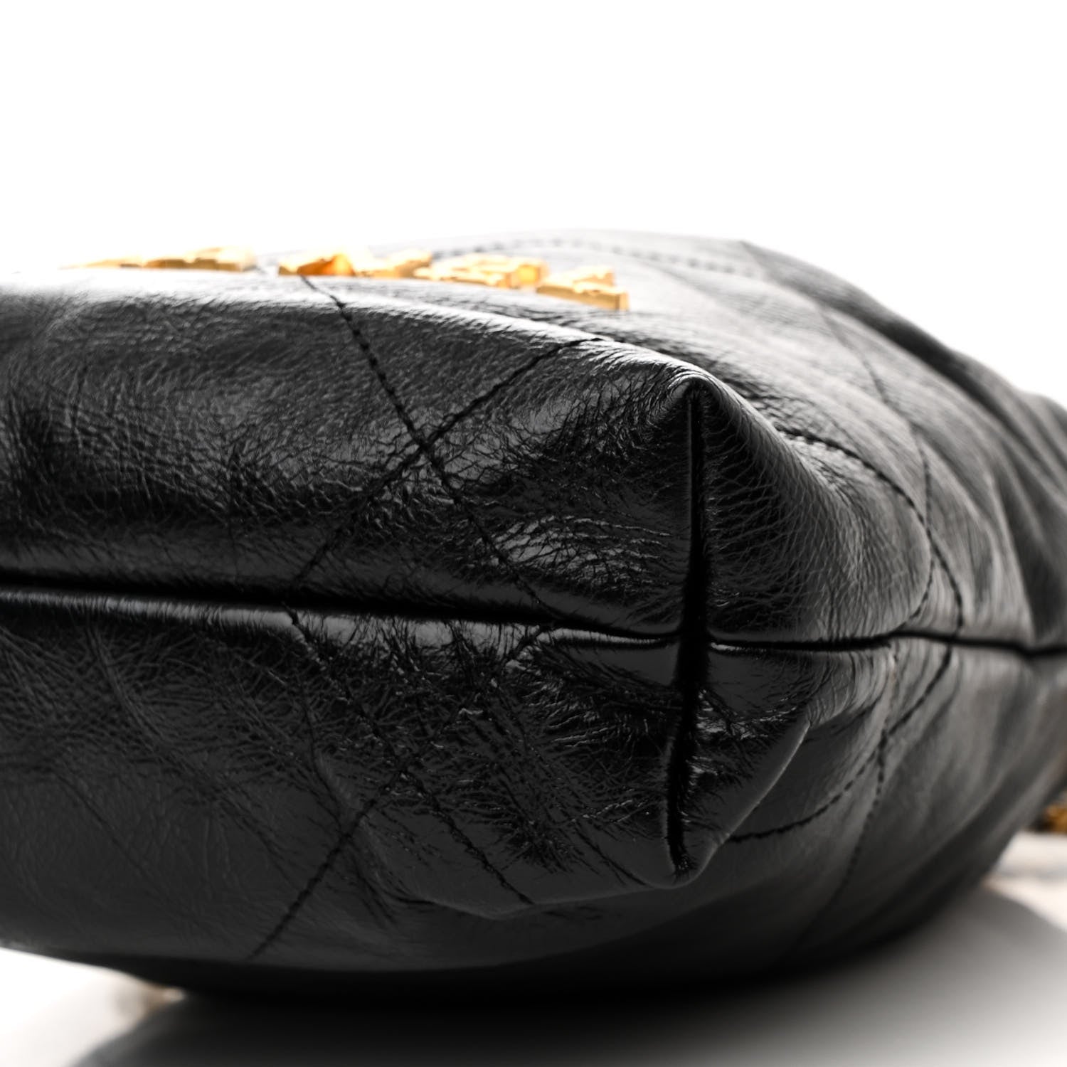 Chanel Shiny Crumpled Calfskin Quilted Pearl Mini Chanel 22 Black 10 of 11