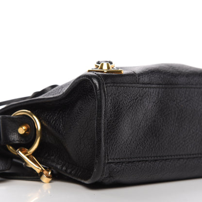 Balenciaga Chevre Gold Metallic Edge Hardware Mini City Black 6 of 9