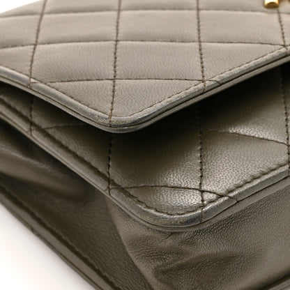Chanel Lambskin Quilted Trendy CC Wallet On Chain WOC Green 15 of 17