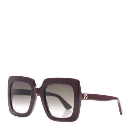 Gucci Acetate Oversize Sunglasses GG0328S Red 1 of 9