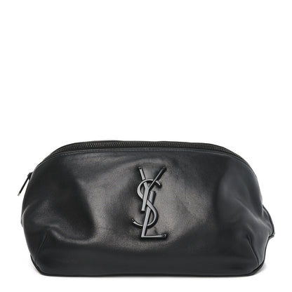 Saint Laurent Calfskin Monogram Belt Bag Black 1 of 9