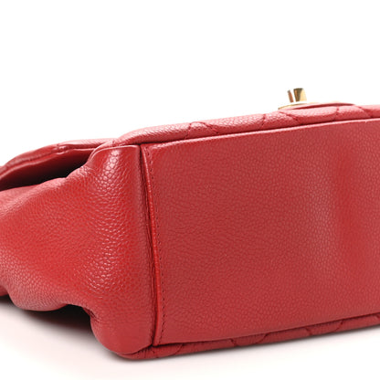 Chanel Iridescent Caviar Quilted Medium Chic Quilt Flap Red 9 of 10