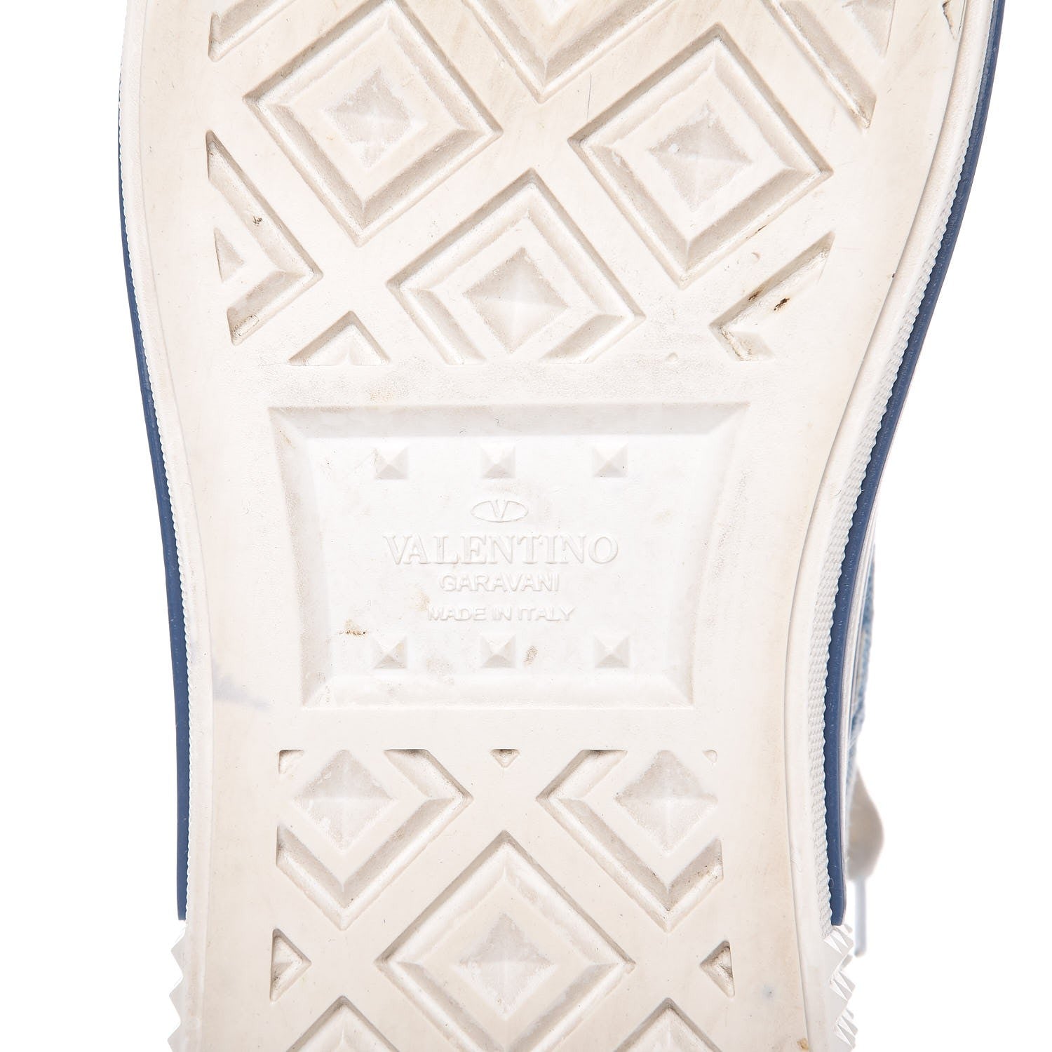 Valentino Garavani Denim Butterfly Embroidered Sneakers 41 Light Denim 8 of 17