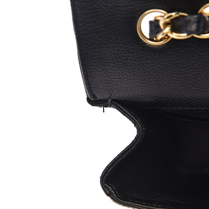 Chanel Caviar Quilted Jumbo Single Flap Black 11 of 18