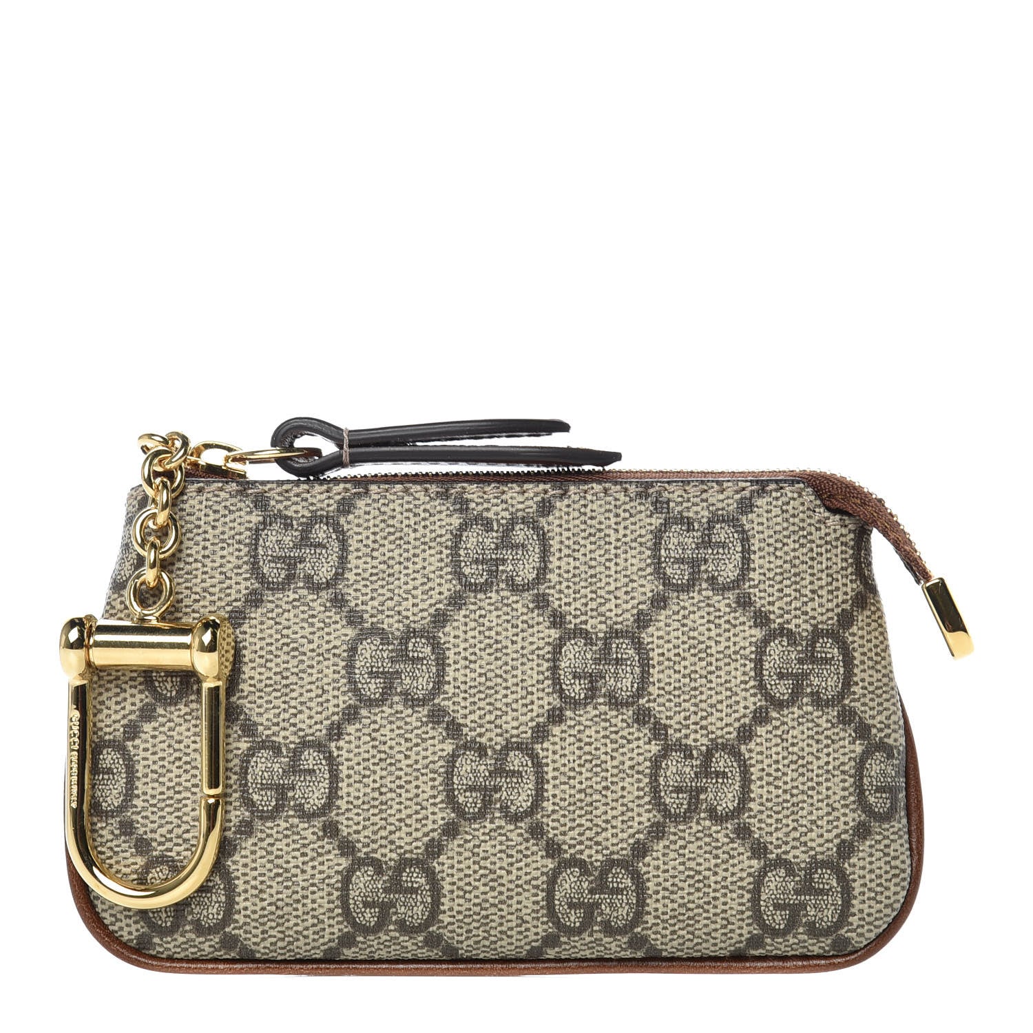 Gucci GG Supreme Monogram Key Case Brown 1 of 8