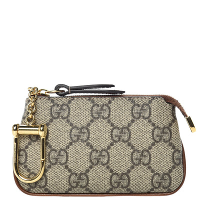 Gucci GG Supreme Monogram Key Case Brown 1 of 8