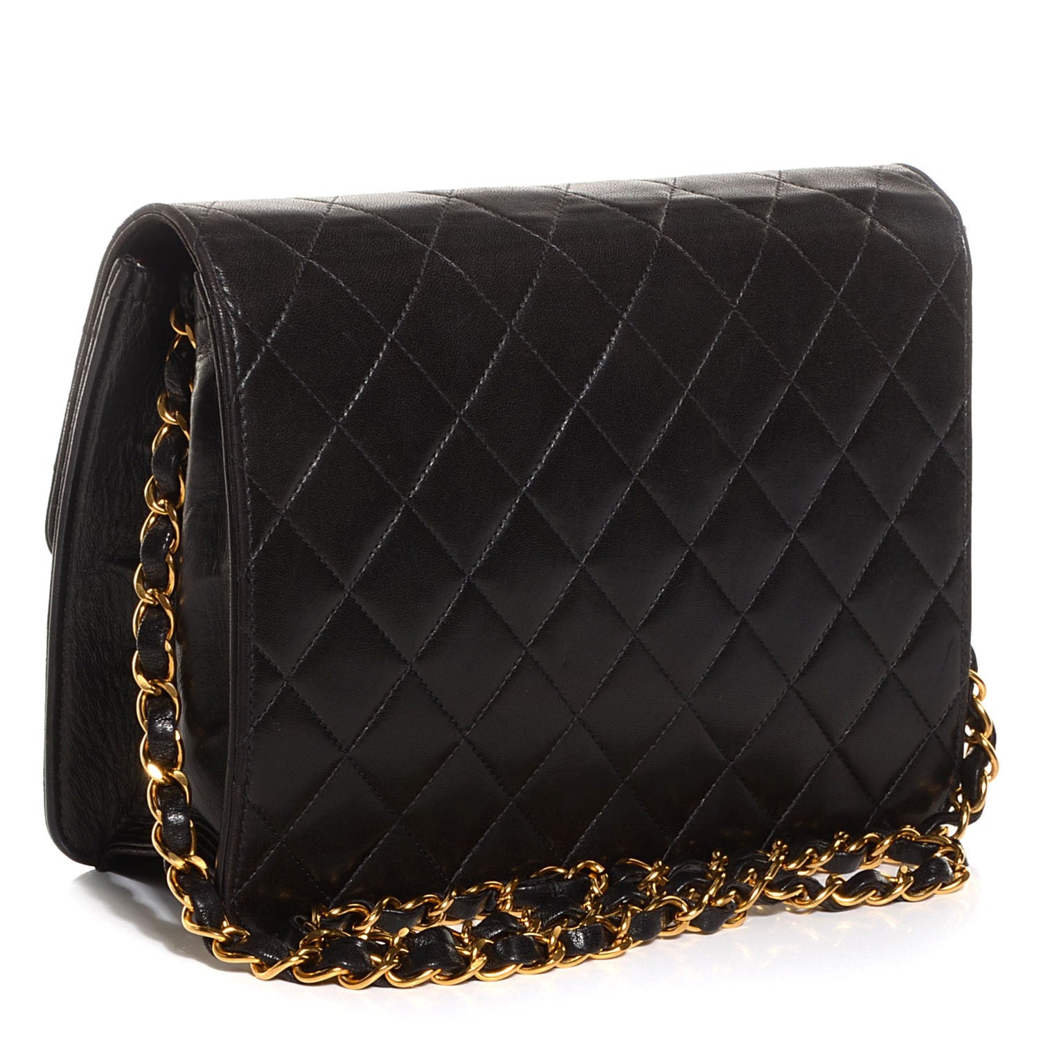 Chanel Lambskin Quilted Small Single Flap Black 3 of 6