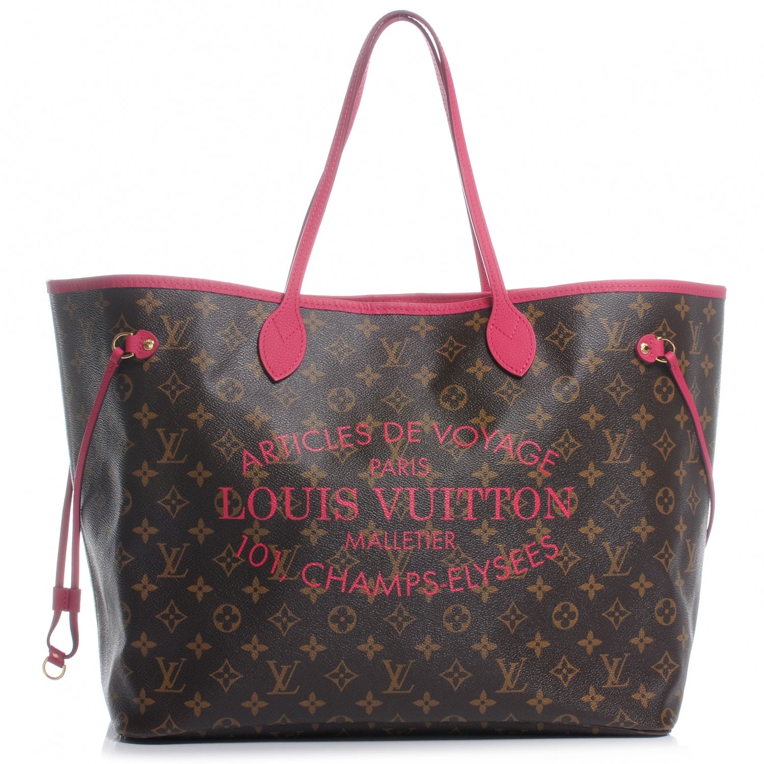 Louis Vuitton Monogram Articles de Voyage Ikat Neverfull GM Rose Indien 1 of 8