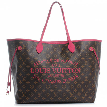 Louis Vuitton Monogram Articles de Voyage Ikat Neverfull GM Rose Indien 1 of 8