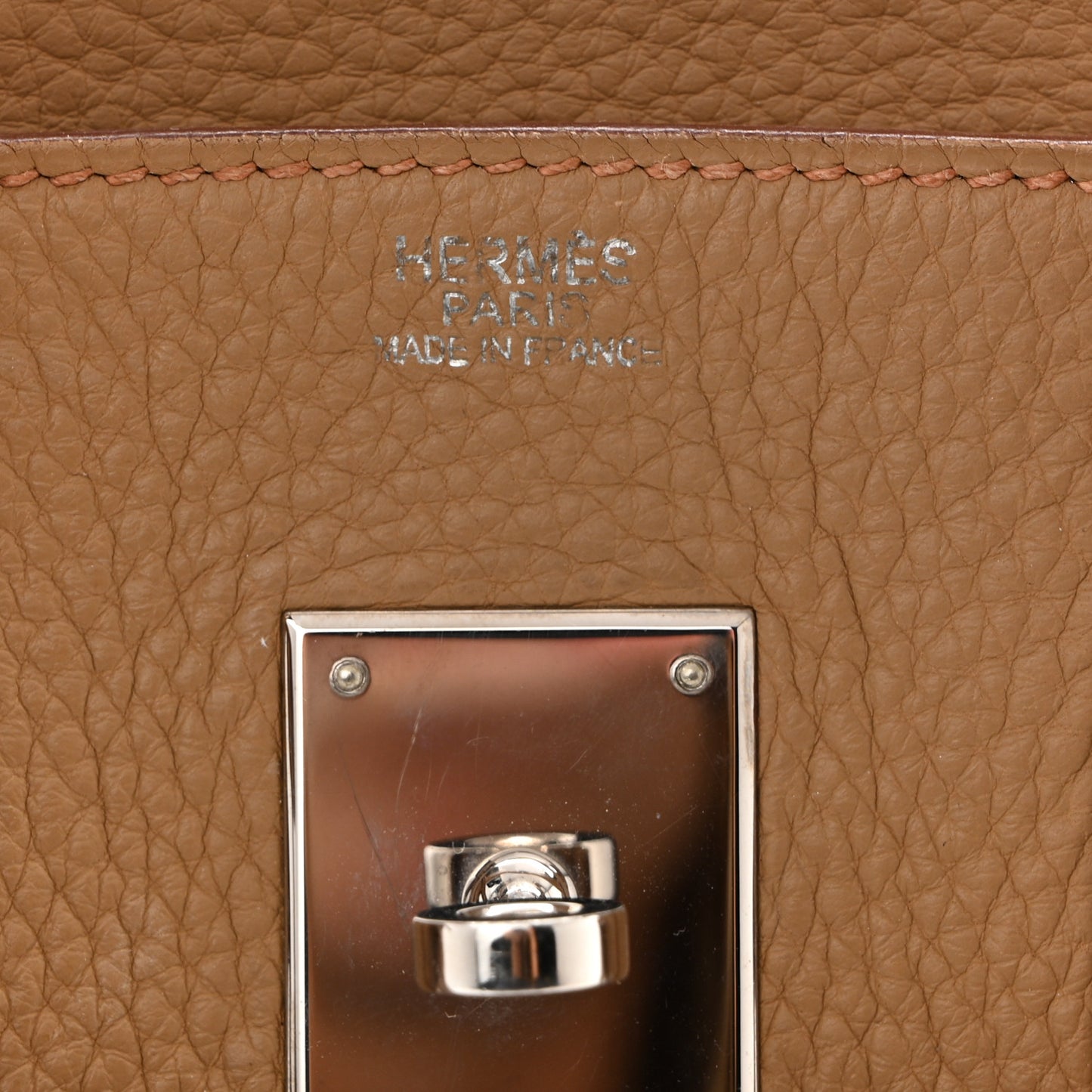 Taurillon Clemence Birkin 30 Biscuit