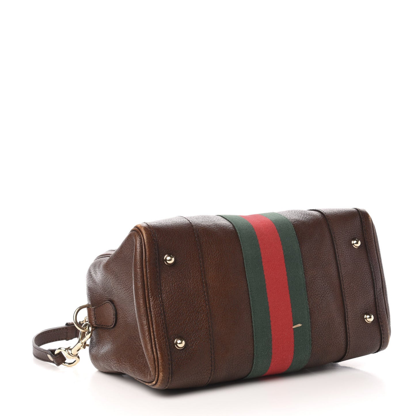 Calfskin Medium Seventies Web Boston Brown