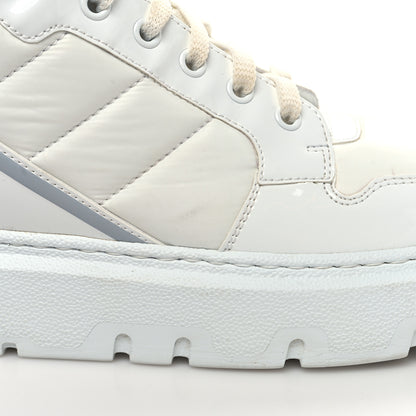 Christian Dior Nylon Fabric Womens D-Player High Top Sneakers 39.5 White 10 of 10