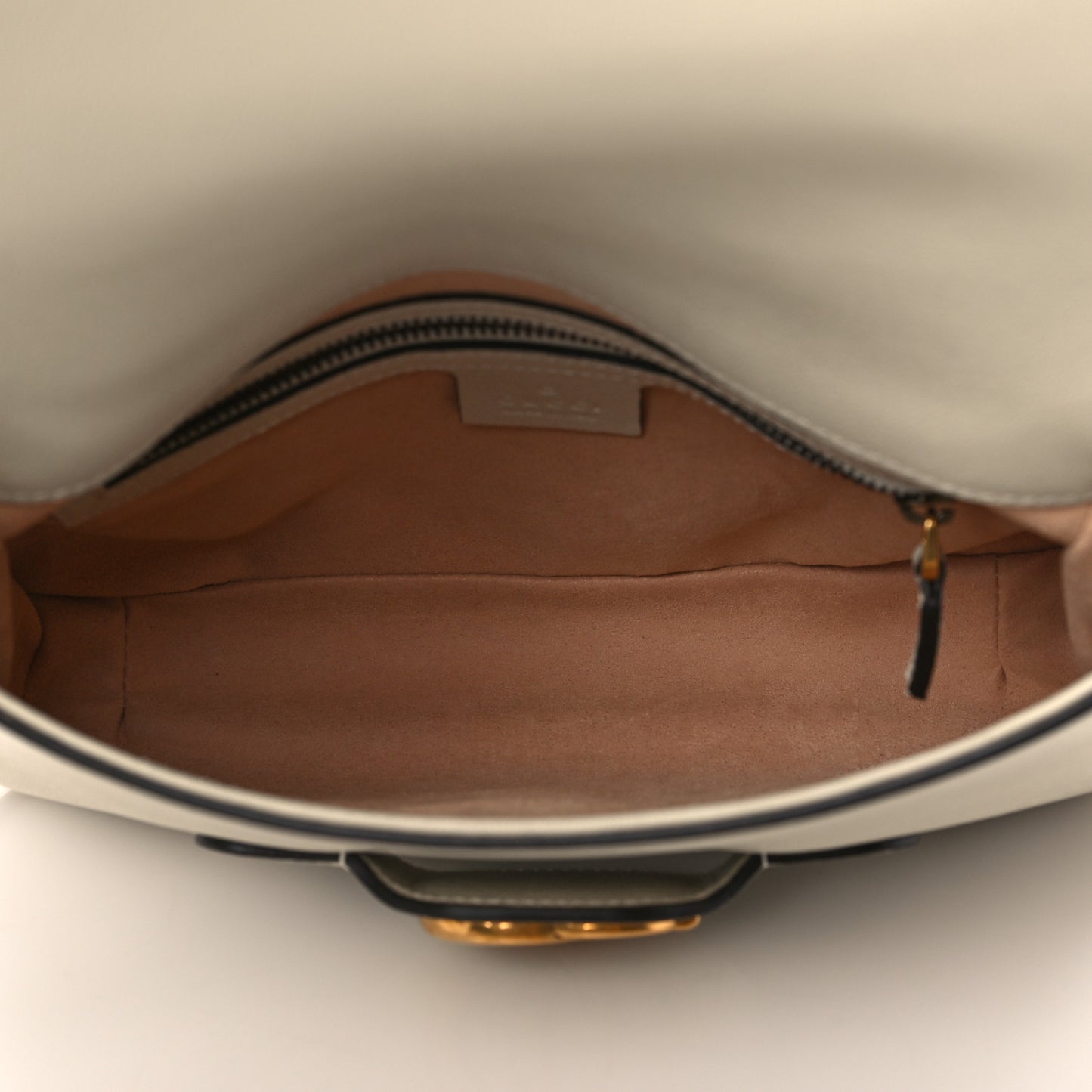New Sakai Calfskin Lux Small Dahlia Messenger Shoulder Bag Mystic White