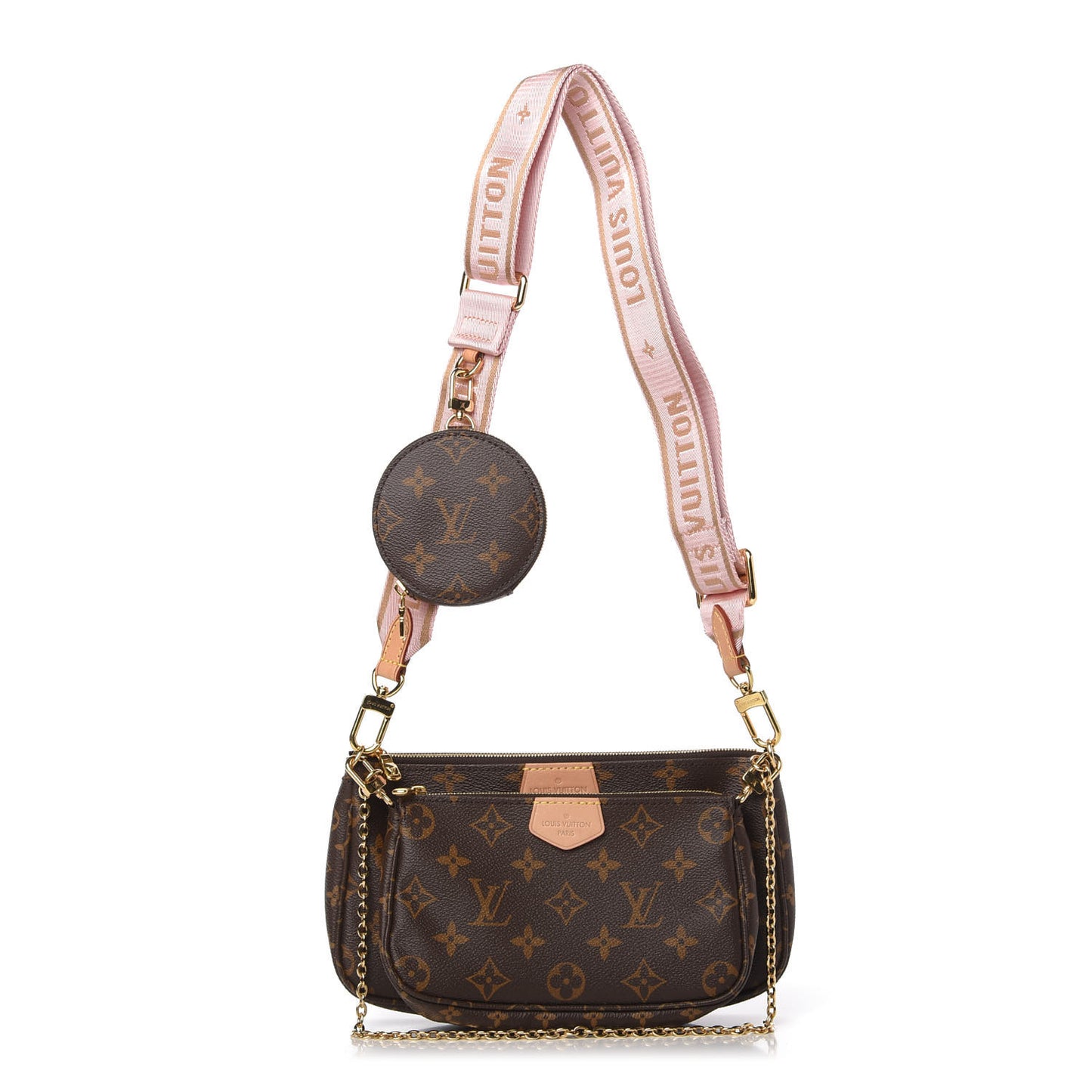 Monogram Multi Pochette Accessories Rose Clair