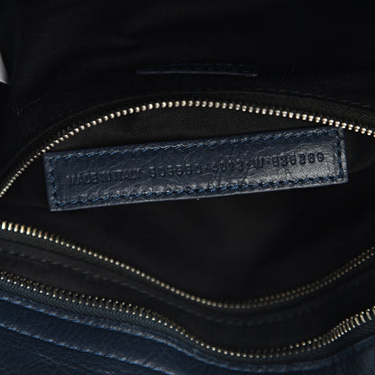 Balenciaga Agneau Classic Silver Hardware City Bleu Obscur 6 of 9