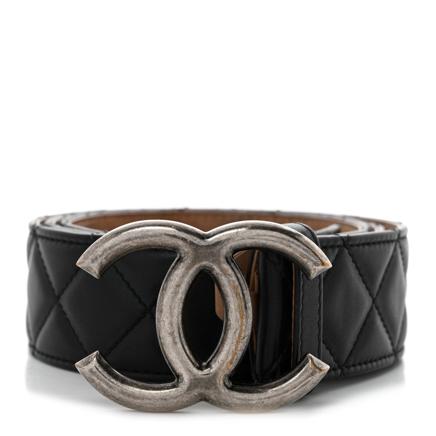 Chanel Lambskin Quilted CC Belt 90 36 Black 1 of 6
