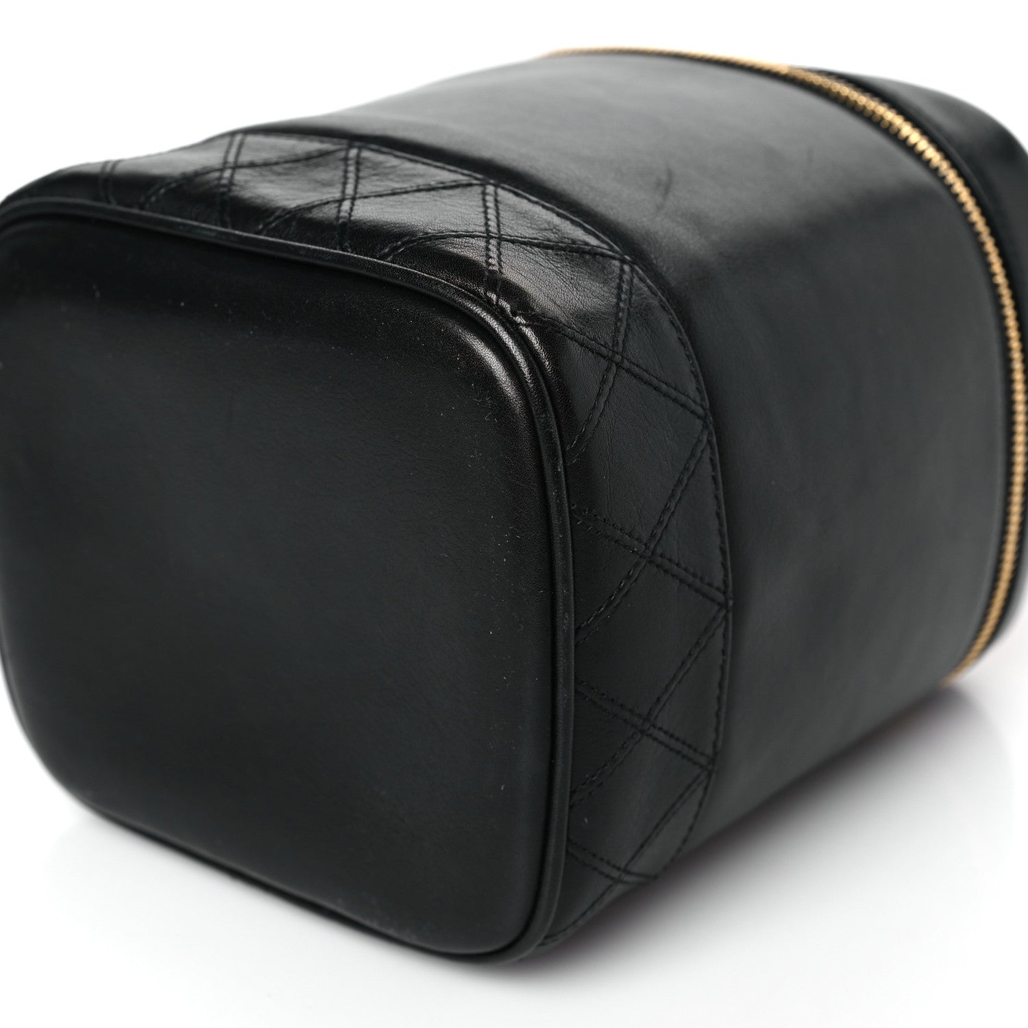 Chanel Lambskin Vanity Cosmetic Case Black 10 of 11