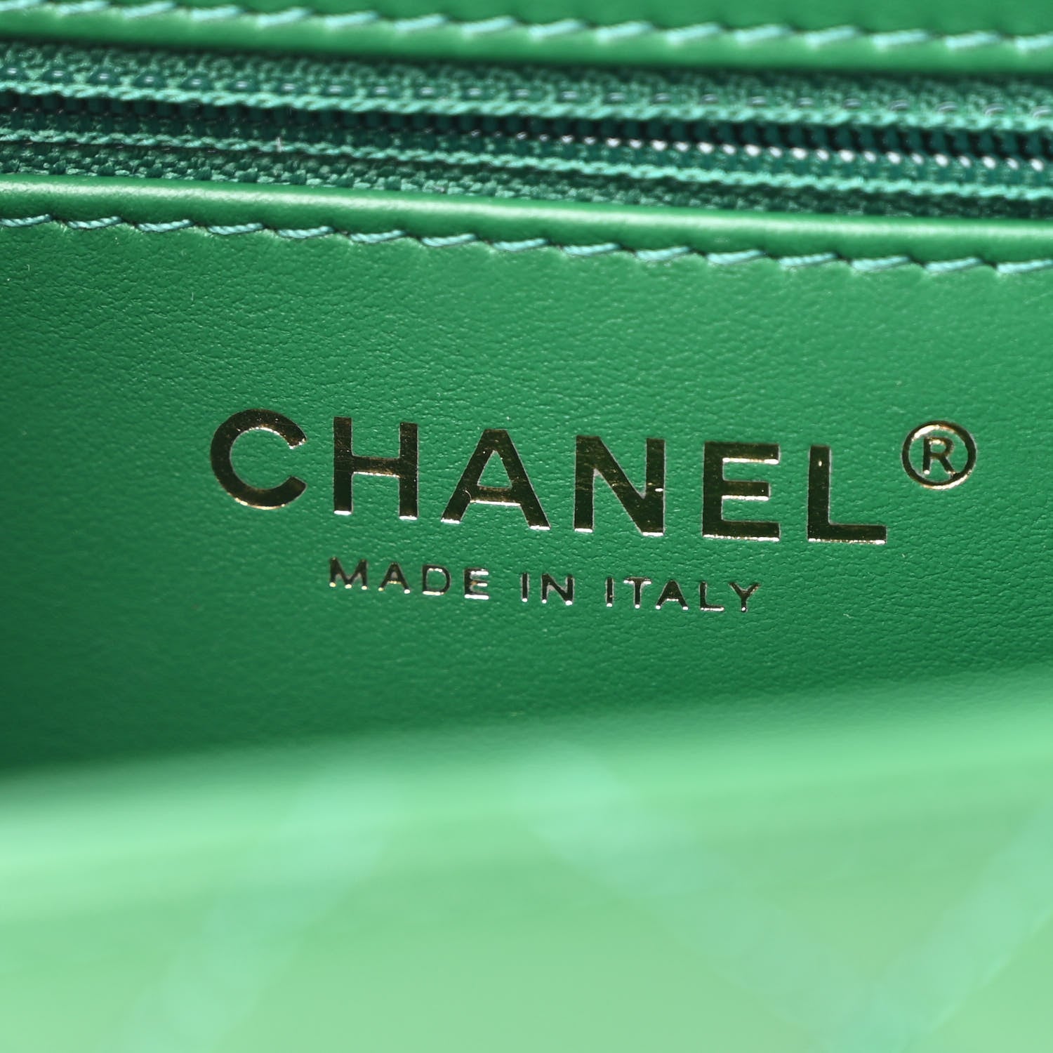 Chanel Shiny Aged Calfskin Quilted Nano Kelly Shopper Green 6 of 11
