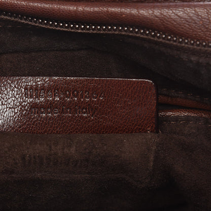 Saint Laurent Sheepskin Mombasa Horn Hobo Brown 7 of 12