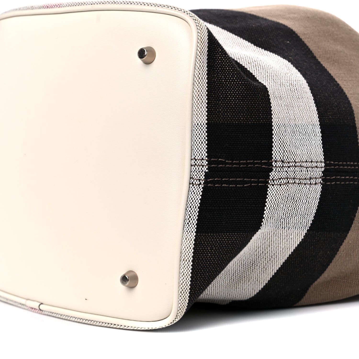 Burberry Canvas Mega Check Medium Susanna Hobo White 9 of 15
