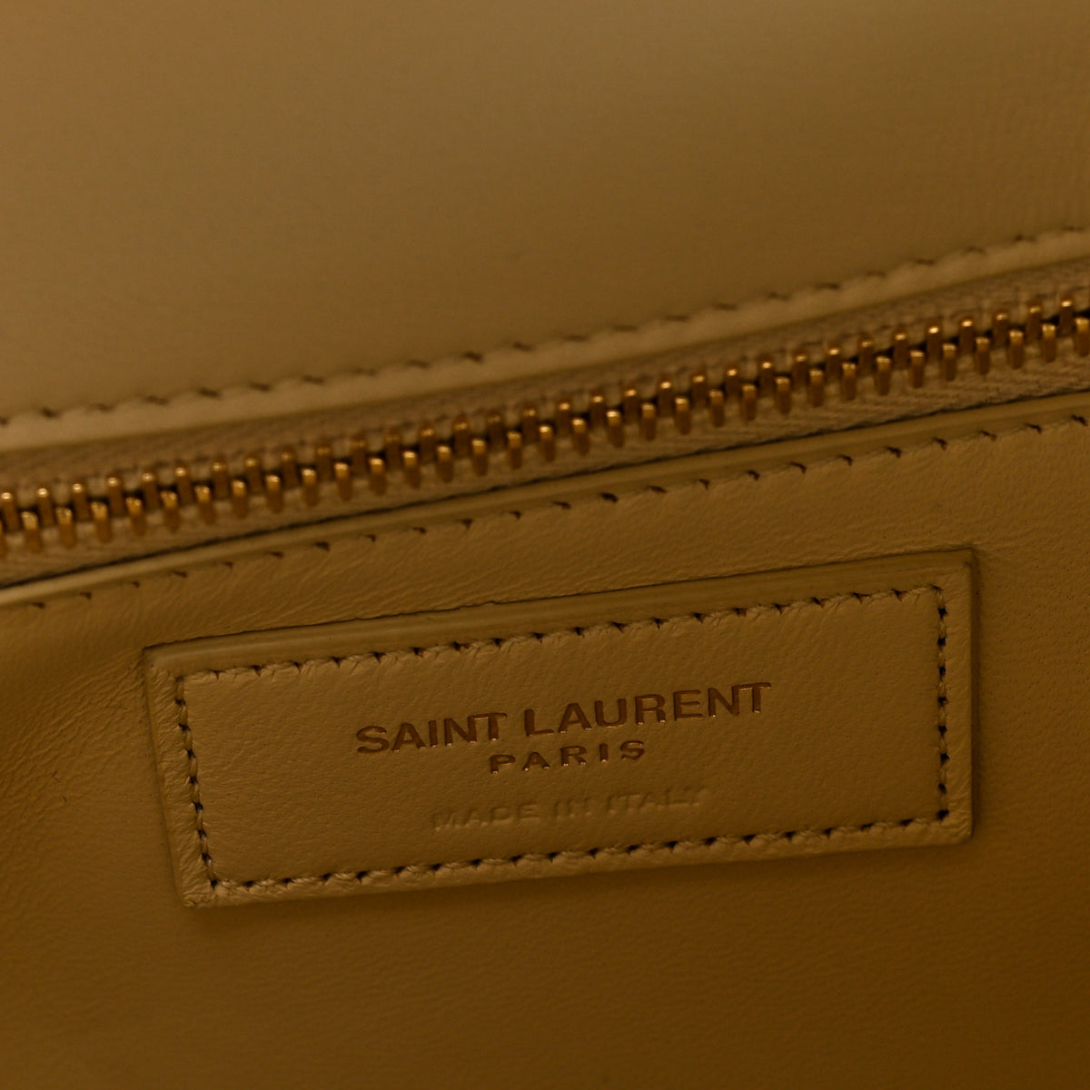 Saint Laurent Nubuck Suede Carre Quilted Le Maillon Satchel Butter 6 of 9