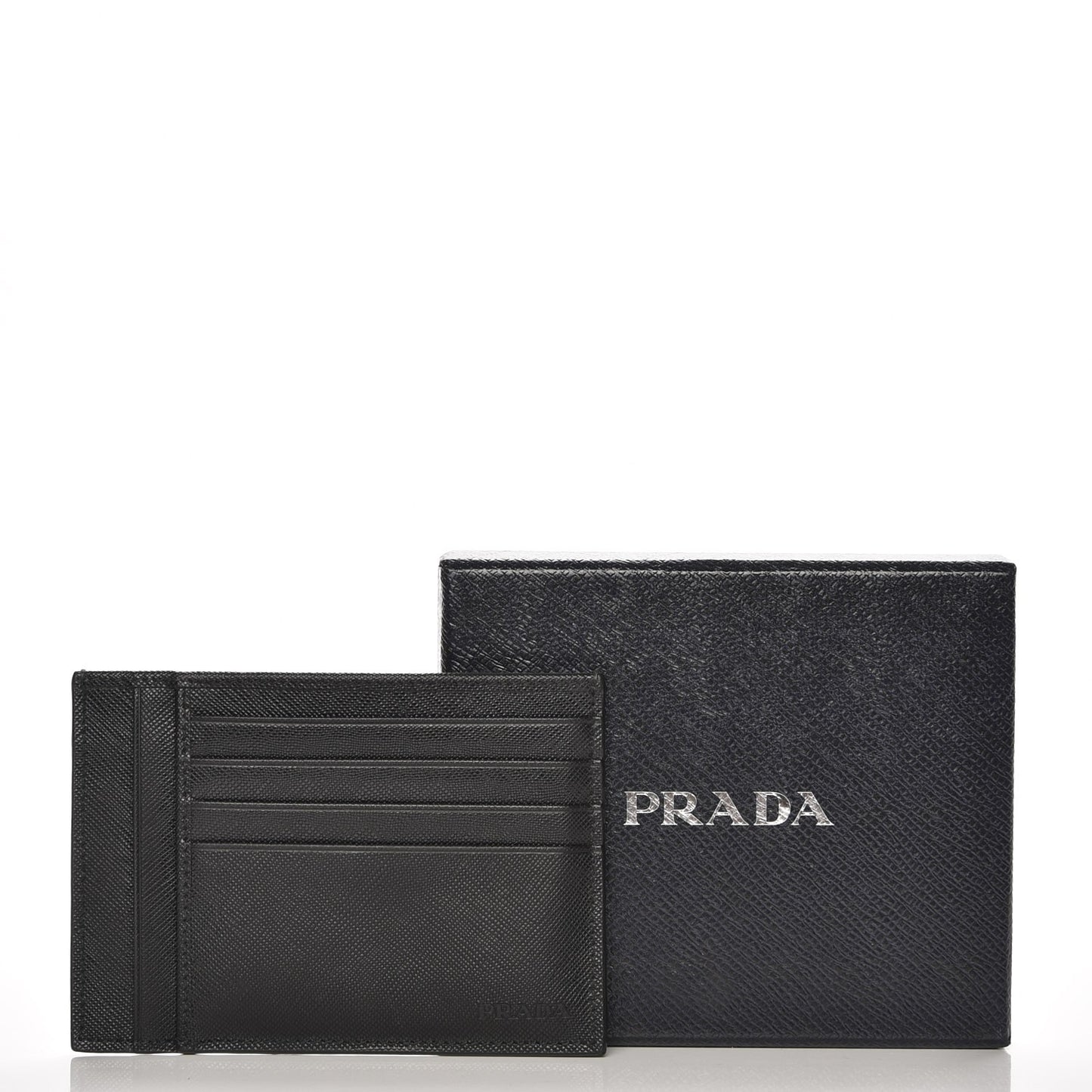 Saffiano Card Holder Nero Black