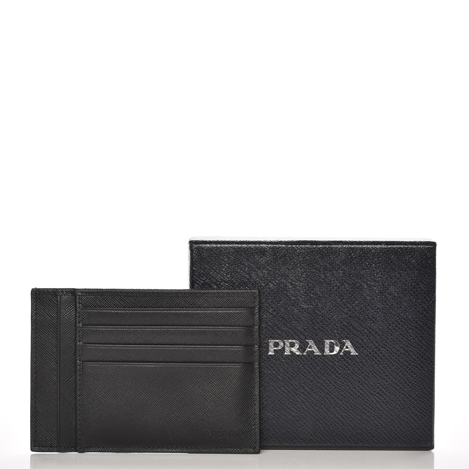 Prada Saffiano Card Holder Nero Black 9 of 9
