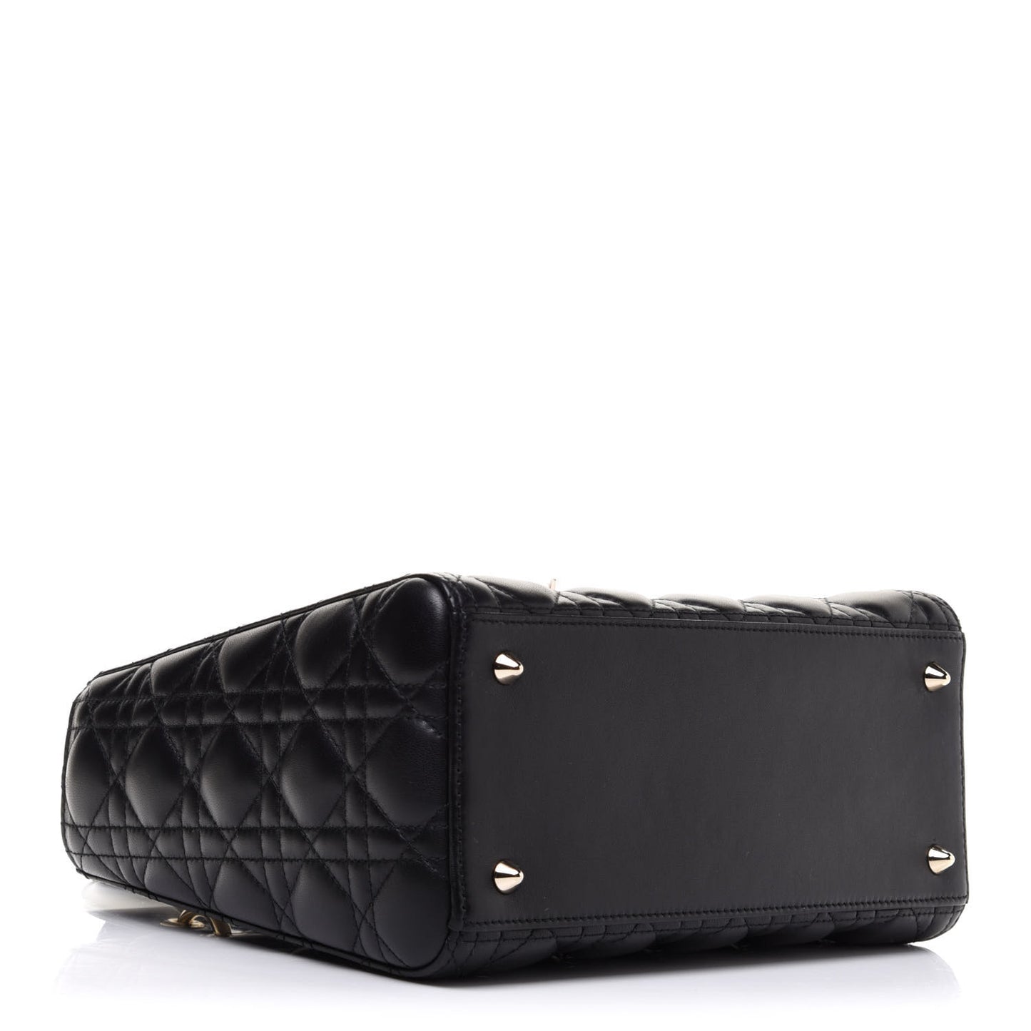 Lambskin Cannage Medium Lady Dior Black