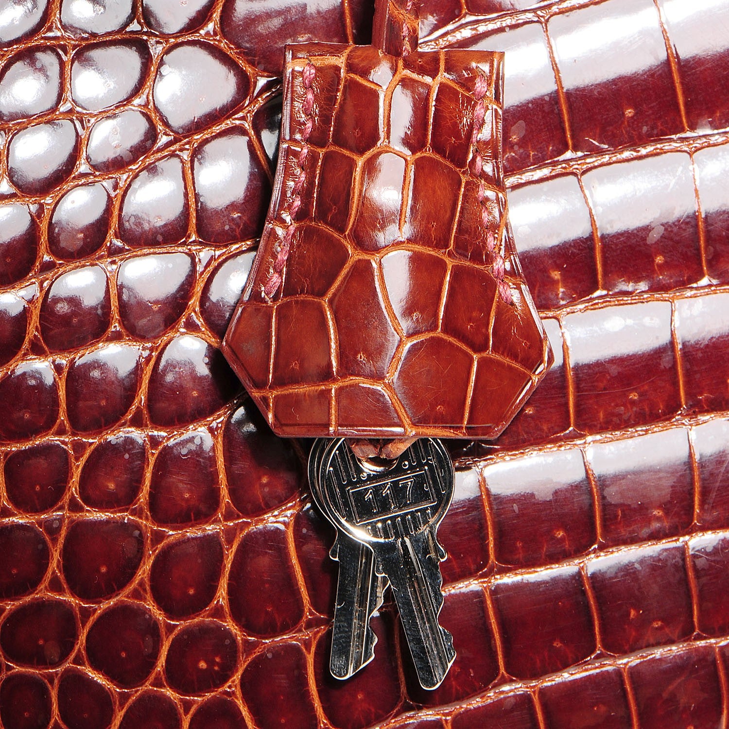 Hermes Shiny Porosus Crocodile Birkin 35 Miel 21 of 29