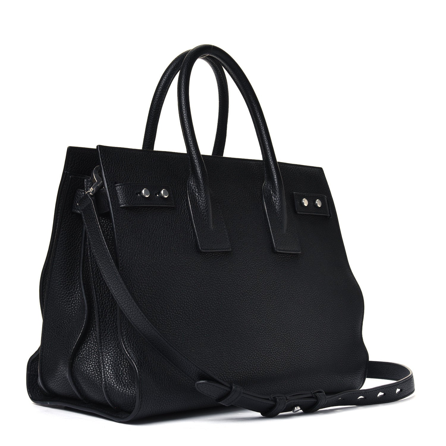 Saint Laurent Grained Calfskin Small Sac De Jour Black 2 of 4