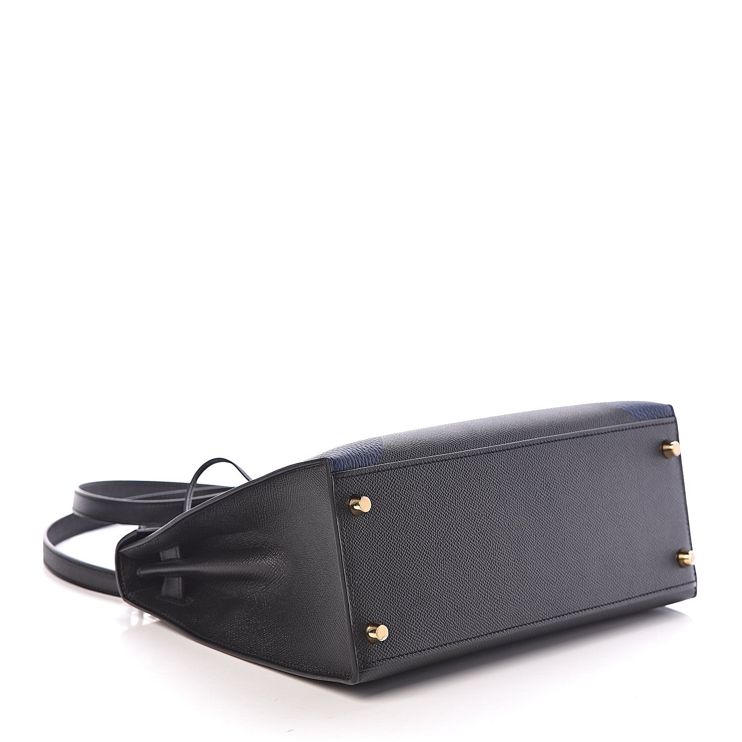 Hermes Epsom Taurillon Clemence Chevre Mysore Horseshoe Kellygraphie Lettre X Kelly Sellier 28 Noir Bleu Indigo Bleu Saphir 5 of 36