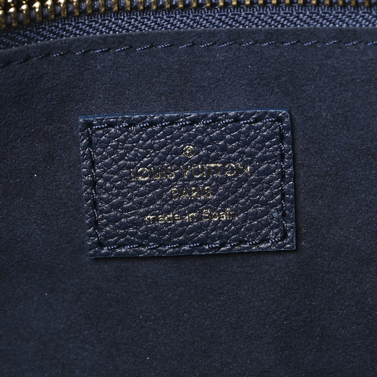 Louis Vuitton Empreinte Monogram Giant Neverfull MM Navy 7 of 10