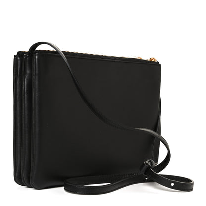Celine Lambskin Large Trio Crossbody Bag Black 3 of 10