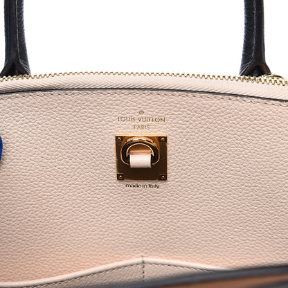 Louis Vuitton Taurillon City Steamer MM Kaki Cream Black 5 of 9