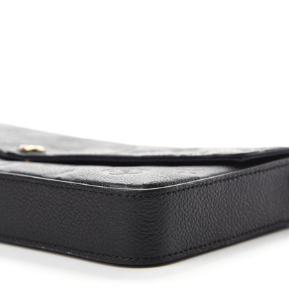 Louis Vuitton Empreinte Pochette Felicie Chain Wallet Black 7 of 12