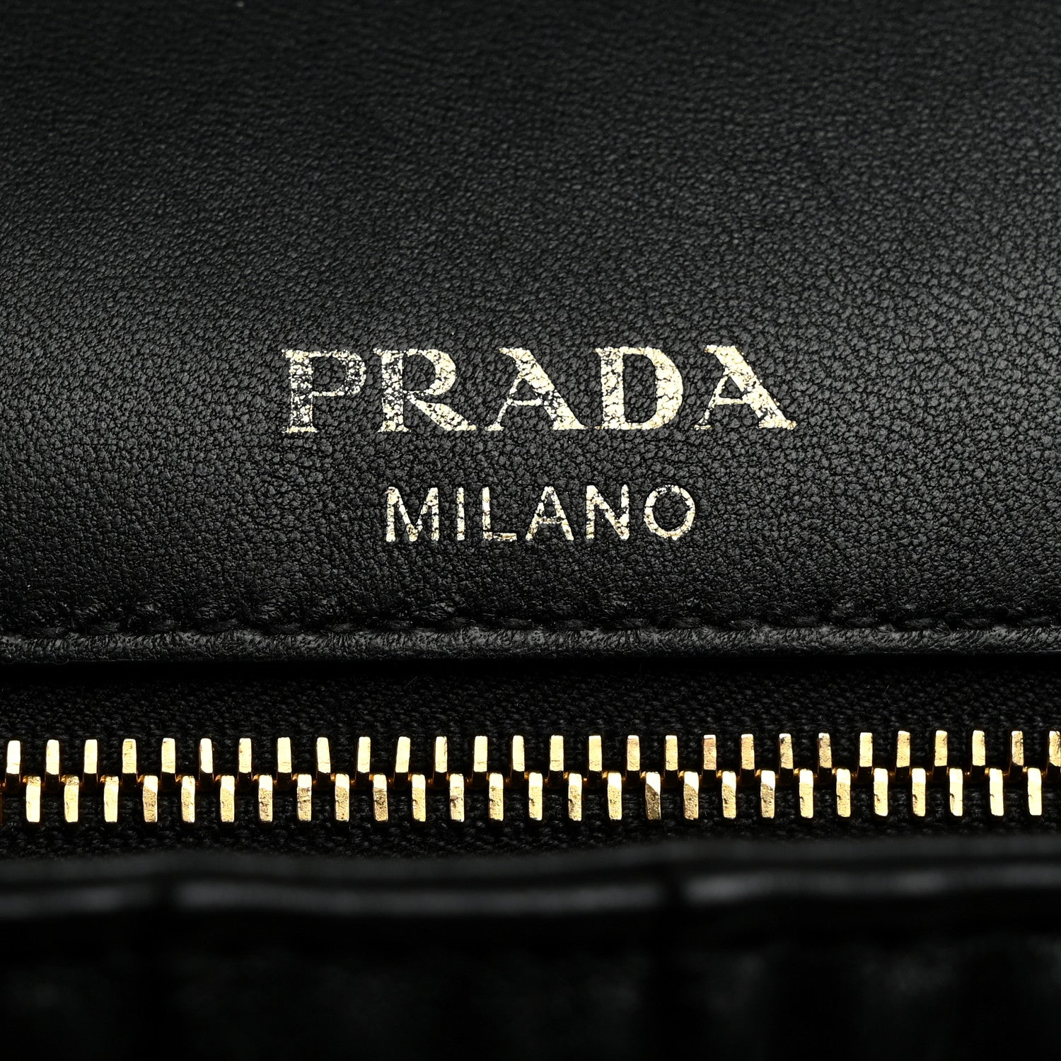 Prada Nappa Gaufre Medium Chain Flap Shoulder Bag Black 5 of 10