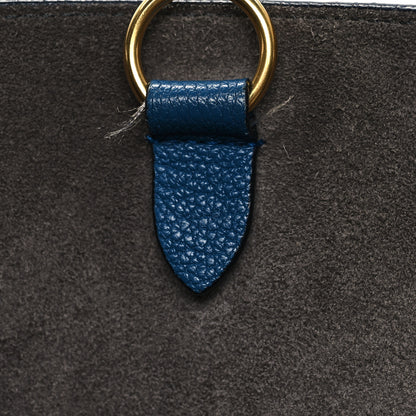 Celine Goatskin Sangle Bucket Bag Blue 10 of 11