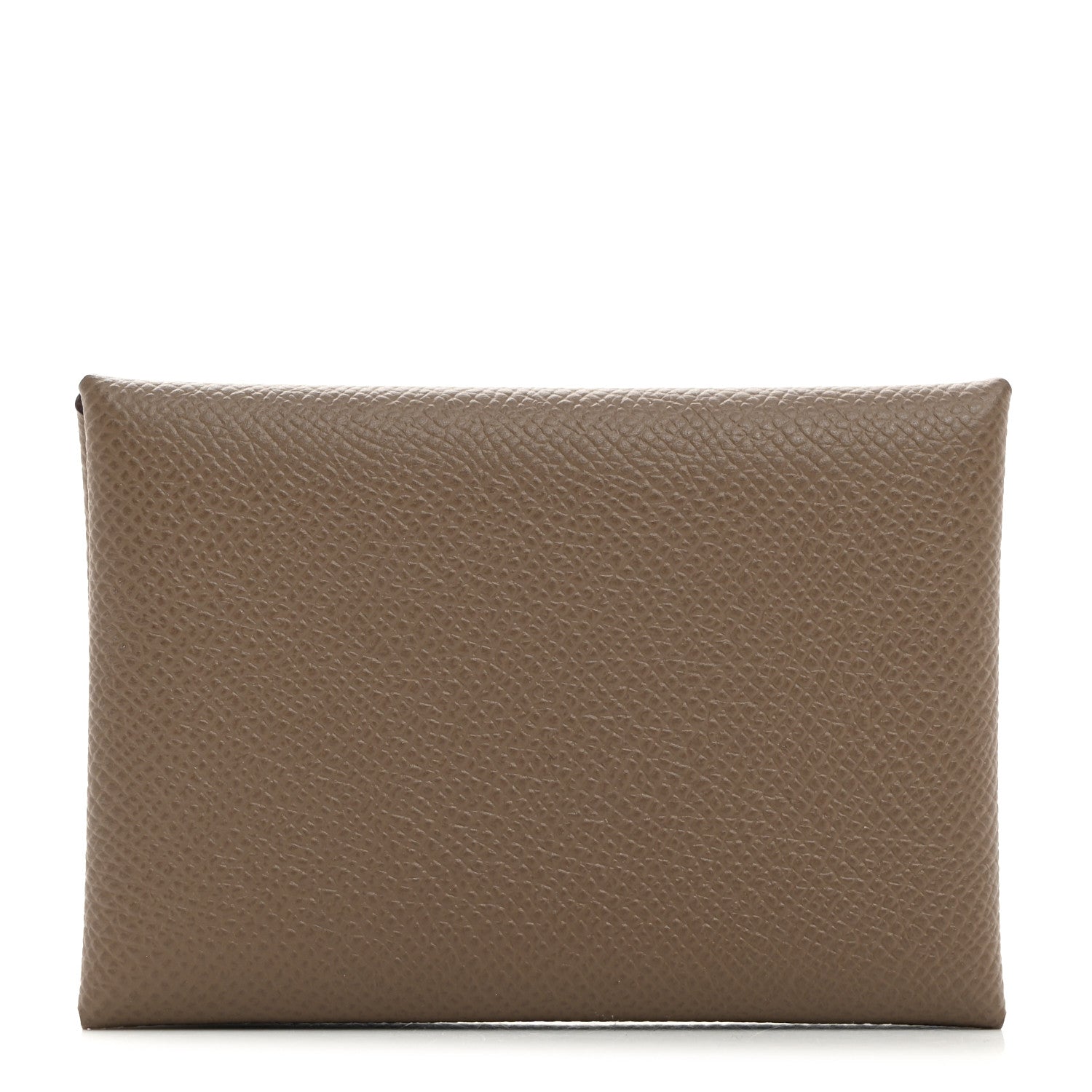 Hermes Epsom Calvi Duo Card Case Etoupe 1 of 7