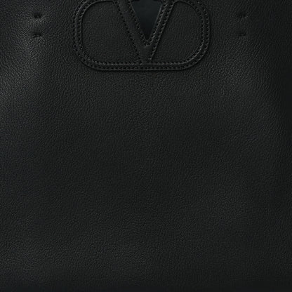 Valentino Garavani Calfskin Large Vlogo Tote Black 7 of 9