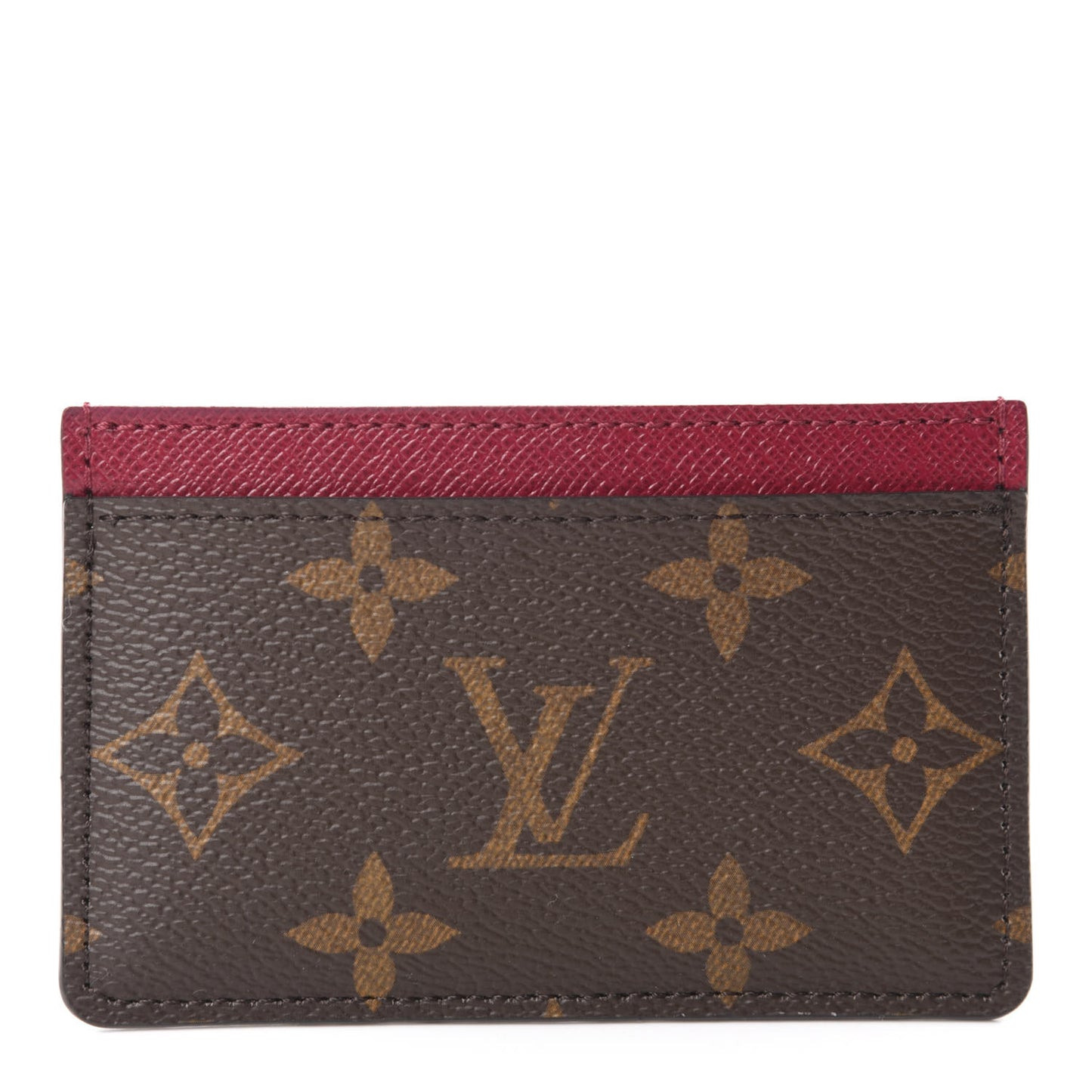 Monogram Card Holder Fuchsia