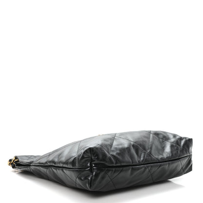 Chanel Shiny Calfskin Quilted Small Chanel 22 Black 5 of 11