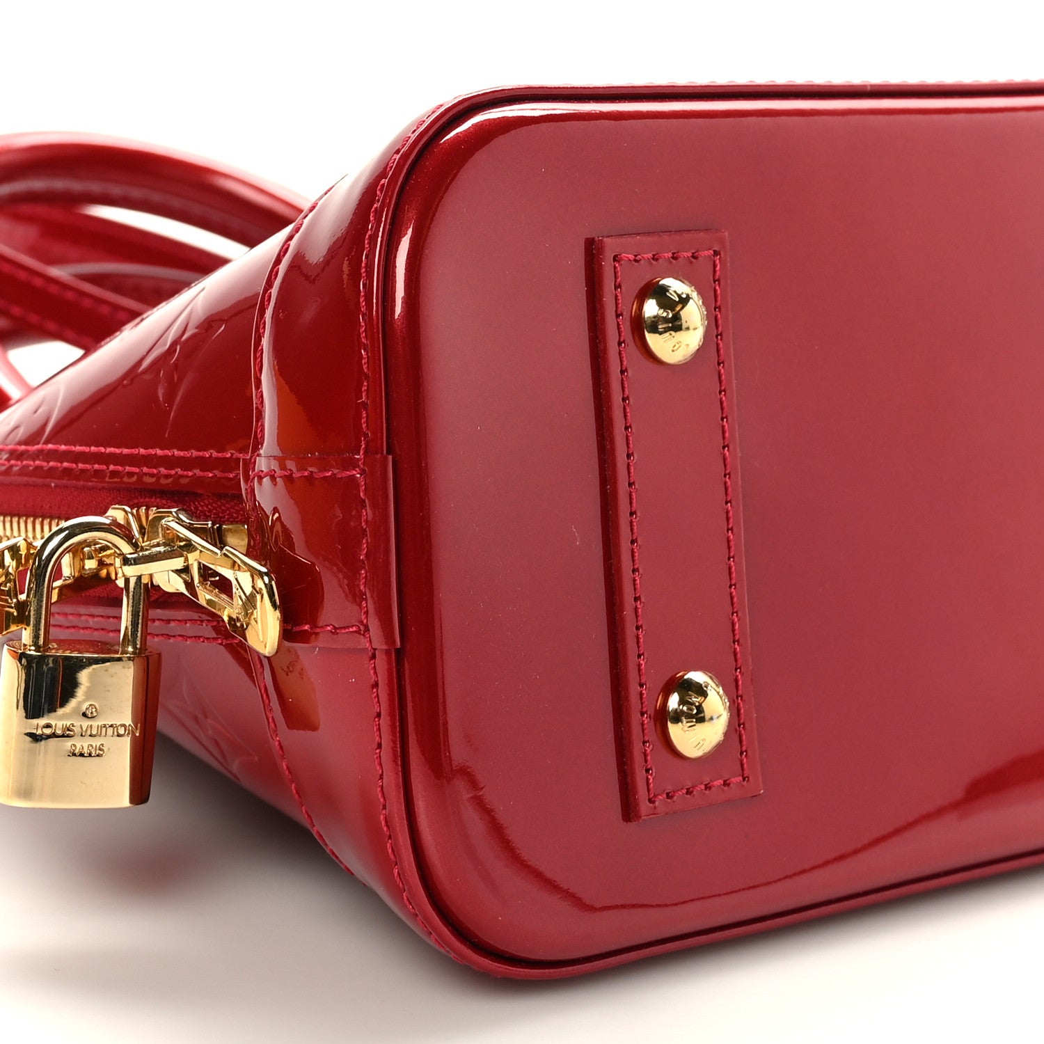 Louis Vuitton Vernis Alma BB Pomme D'Amour 8 of 10