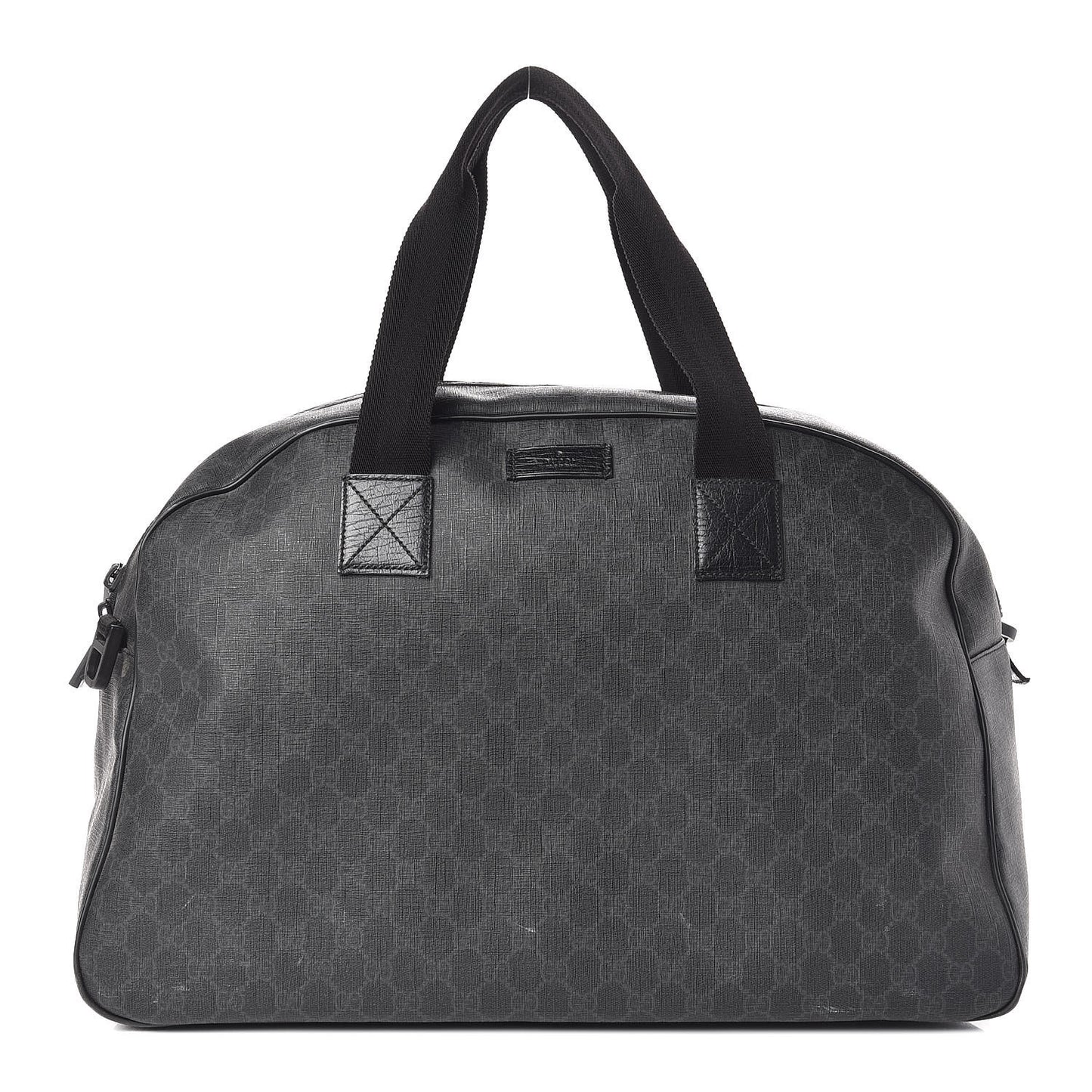GG Supreme Monogram Duffle Bag Black