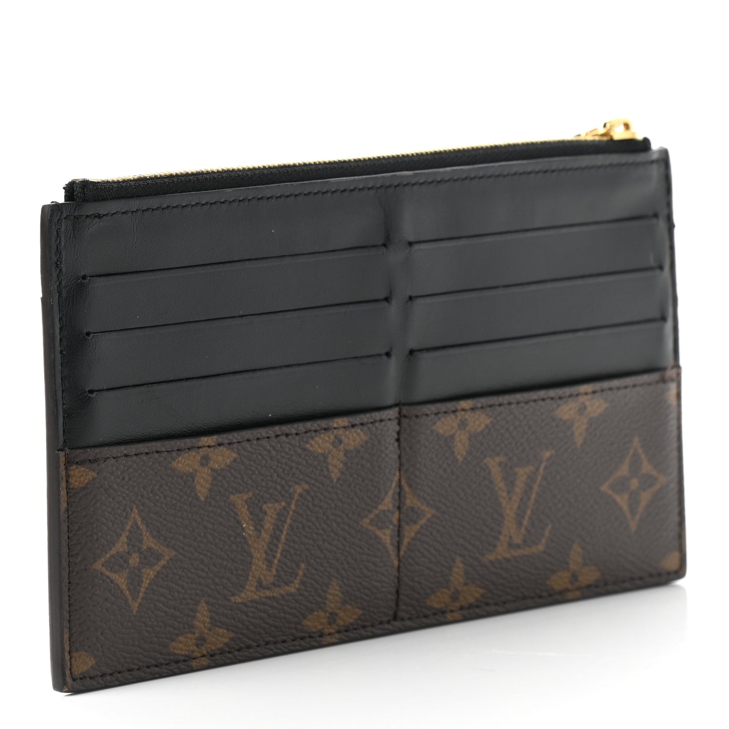 Monogram Slim Purse Black