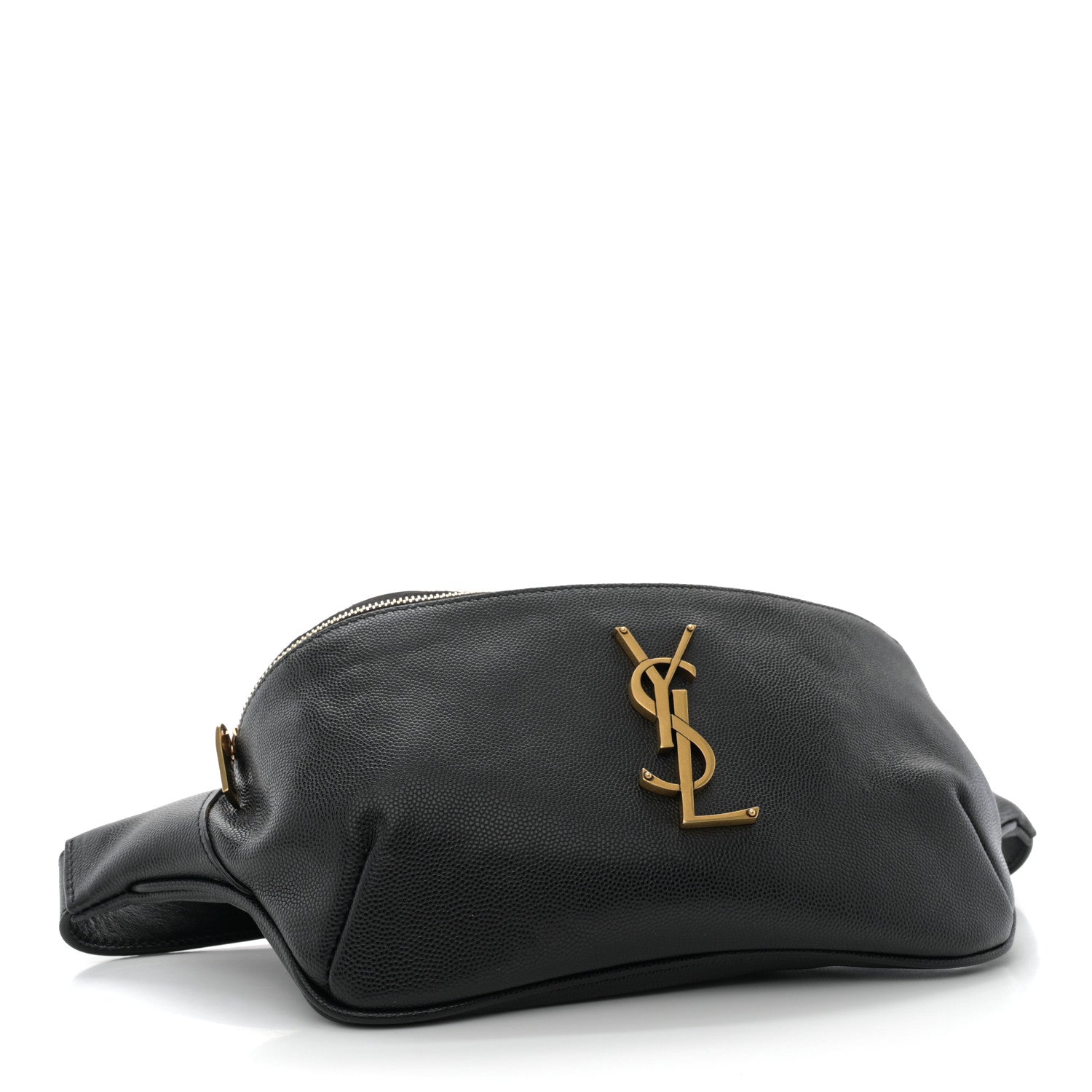 Saint Laurent Grain De Poudre Monogram Belt Bag Black 4 of 11